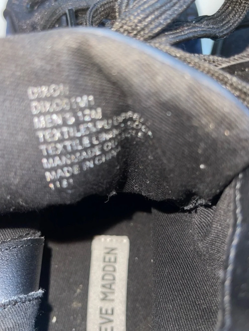 Steve Madden Navy Velvet High-Top Sneakers with Black Accents Punk Rock